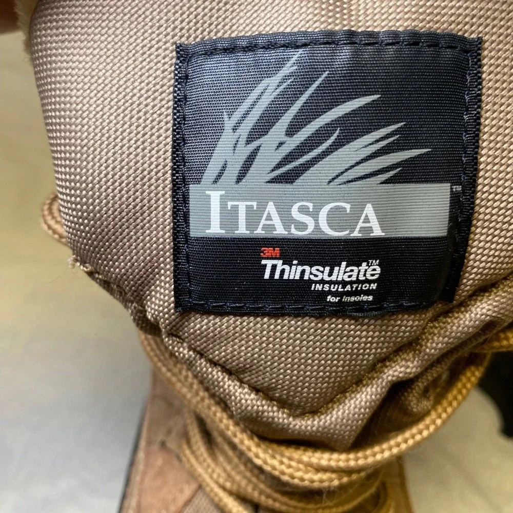 Itasca Thinsulate Winter Snow Boots Men's Size 10 Insulated Duck Boots Brown